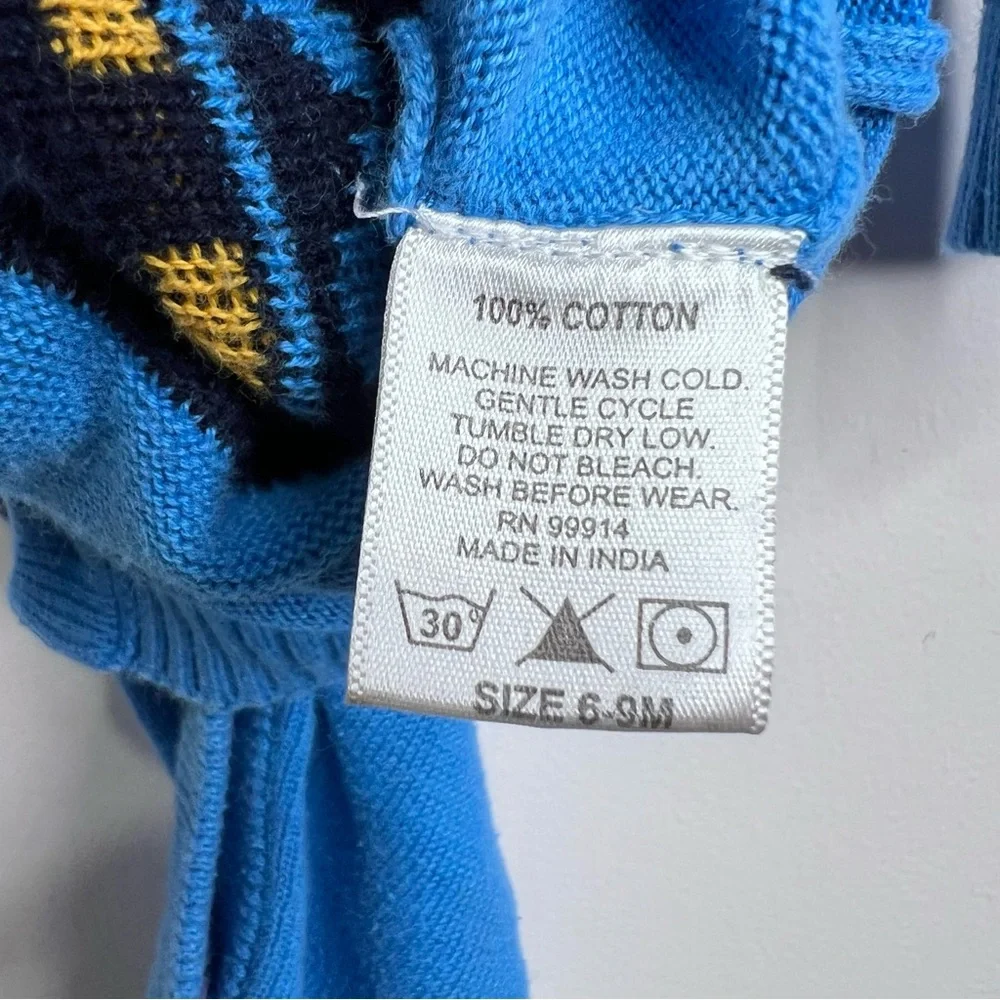 Sophie and Sam Nordic Deer Fair Isle Knit One Piece with Buttons 6-9 mos.